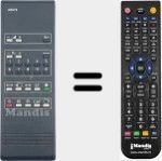 Replacement remote control for IR3578