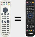 Replacement remote control for PACK001