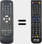 Replacement remote control for REMCON1509