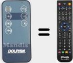 Replacement remote control for REMCON1750