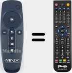 Replacement remote control for REMCON1781