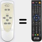 Replacement remote control for REMCON2044