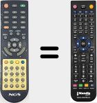 Replacement remote control for REMCON2115