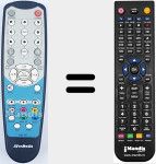 Replacement remote control for RM-FP1