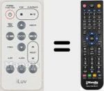 Replacement remote control for i166
