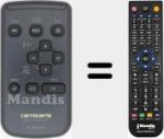 Replacement remote control for Carrozzeria (CXA5862)
