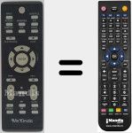 Replacement remote control for MX004