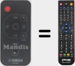Replacement remote control for WZ34080 (WZ340800)