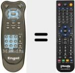 Replacement remote control for REMCON825