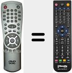 Replacement remote control for REMCON412