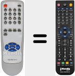 Replacement remote control for TELE PILOT 741C (759550590700)