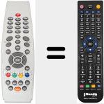 Replacement remote control for REMCON533