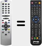 Replacement remote control for REMCON1351