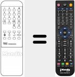Replacement remote control for REMCON1253
