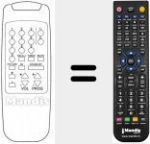 Replacement remote control for REMCON1163