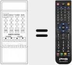 Replacement remote control for REMCON133