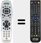 Replacement remote control for REMCON805