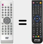 Replacement remote control for REMCON034
