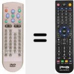 Replacement remote control for REMCON160