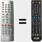 Replacement remote control for REMCON1029