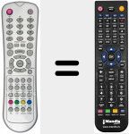 Replacement remote control for REMCON1221