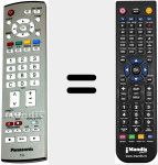 Replacement remote control for EUR765101B