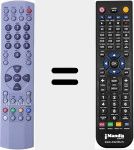 Replacement remote control for 0094011261A