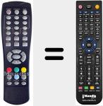 Replacement remote control for REMCON169