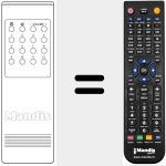 Replacement remote control for REMCON1269