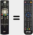 Replacement remote control for 6710V00142R