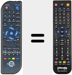 Replacement remote control for REMCON733