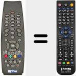 Replacement remote control for RC39870B03-00