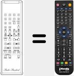 Replacement remote control for RC100