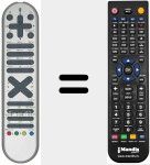 Replacement remote control for RC1062 (30037768)