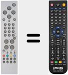 Replacement remote control for RC1551