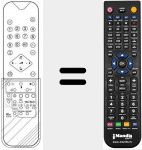 Replacement remote control for RC61331