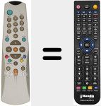 Replacement remote control for RC 750