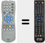 Replacement remote control for REMCON594