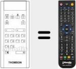 Replacement remote control for RCT 2000 (89280372)