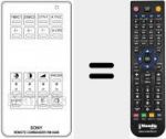 Replacement remote control for RM 604 B (A1009009A)
