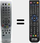 Replacement remote control for RS501