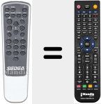 Replacement remote control for REMCON547