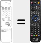 Replacement remote control for REMCON1091