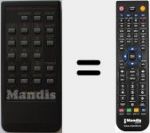 Replacement remote control for G0549CESA (RRMCG0549CESA)