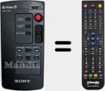 Replacement remote control for RMT-502 (146539591)
