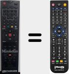 Replacement remote control for SR 2106 FH