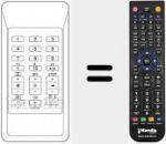 Replacement remote control for TC556