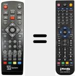 Replacement remote control for REMCON1230