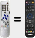 Replacement remote control for TP 910 C (296420614301)
