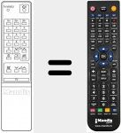 Replacement remote control for REMCON107